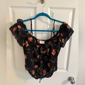 Floral Off-Shoulder Top – Sienna Sky – Size S
